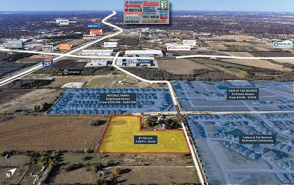 7.87 Acres of Land for Sale in Mansfield, Texas