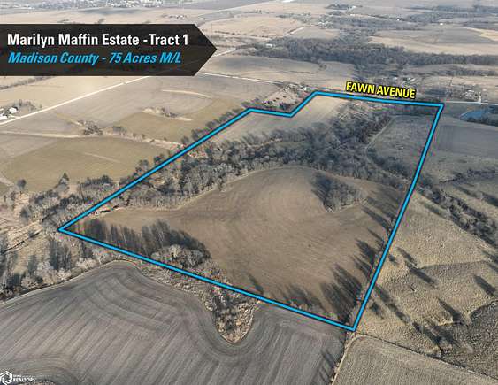 75 Acres of Land for Auction in Earlham, Iowa