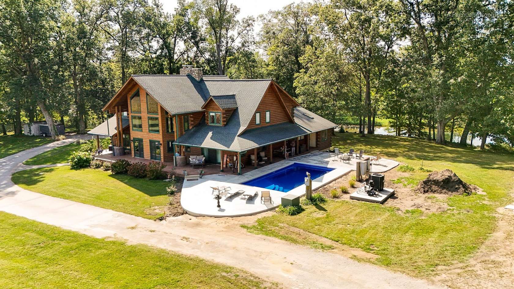 6 Acres of Land with Home for Sale in Rochester, Indiana