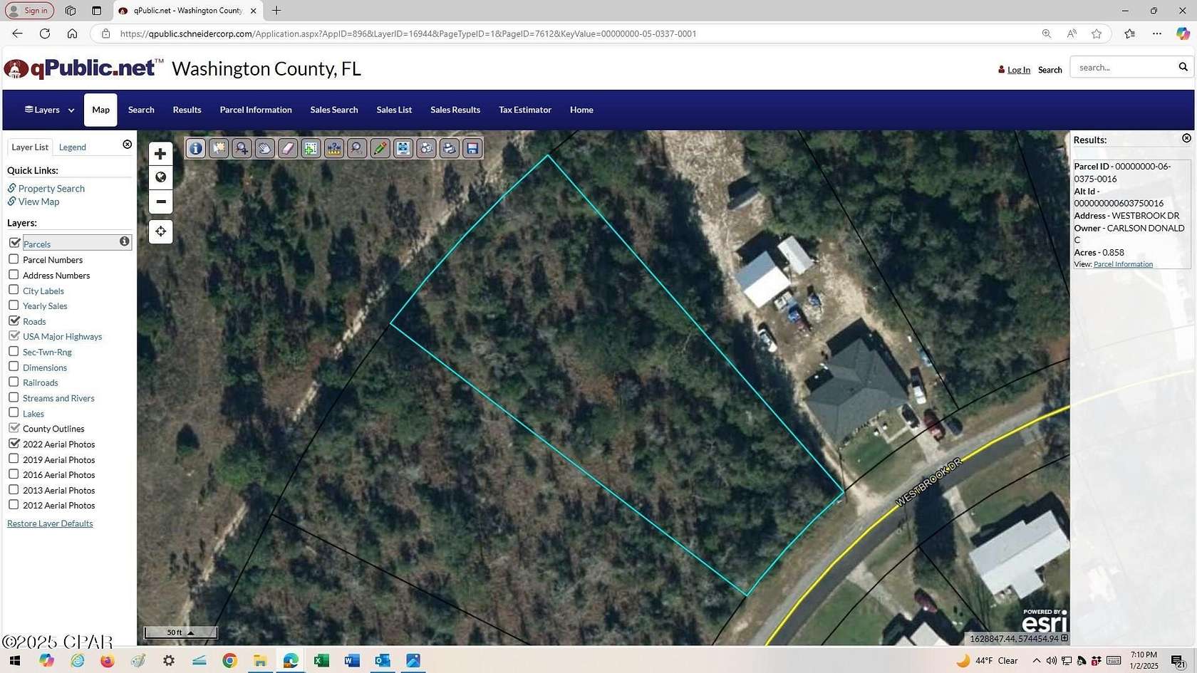 0.86 Acres of Residential Land for Sale in Chipley, Florida