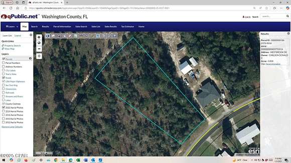 0.86 Acres of Residential Land for Sale in Chipley, Florida