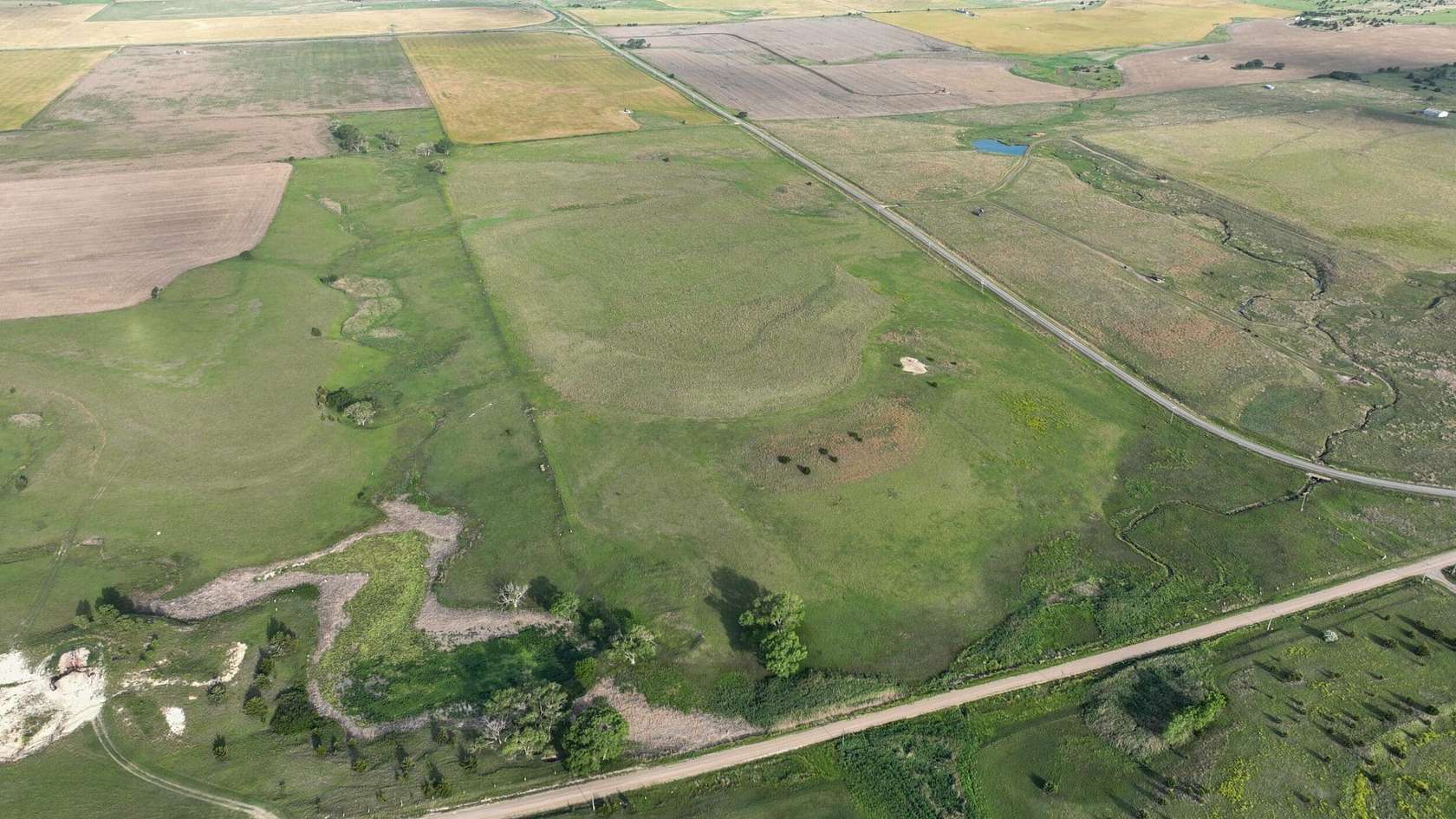 77.5 Acres of Recreational Land & Farm for Sale in Fairfield Township, Kansas