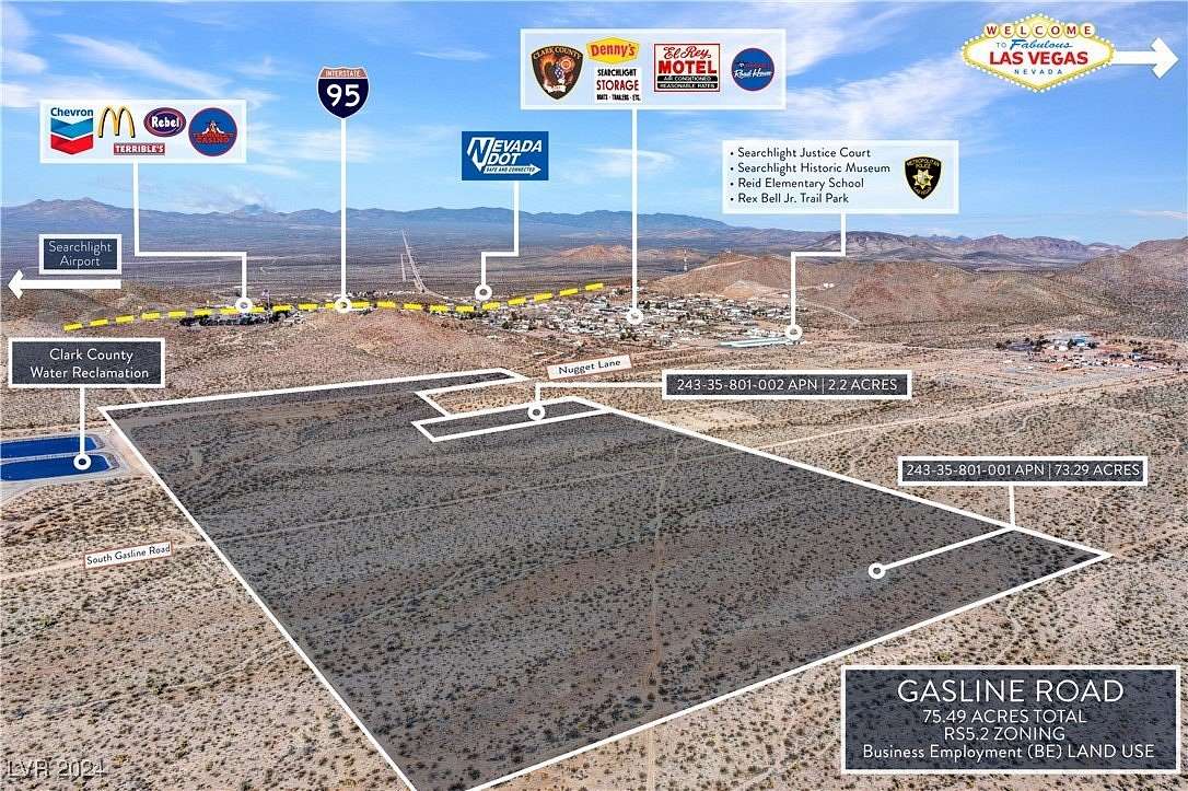 75 Acres of Land for Sale in Searchlight, Nevada