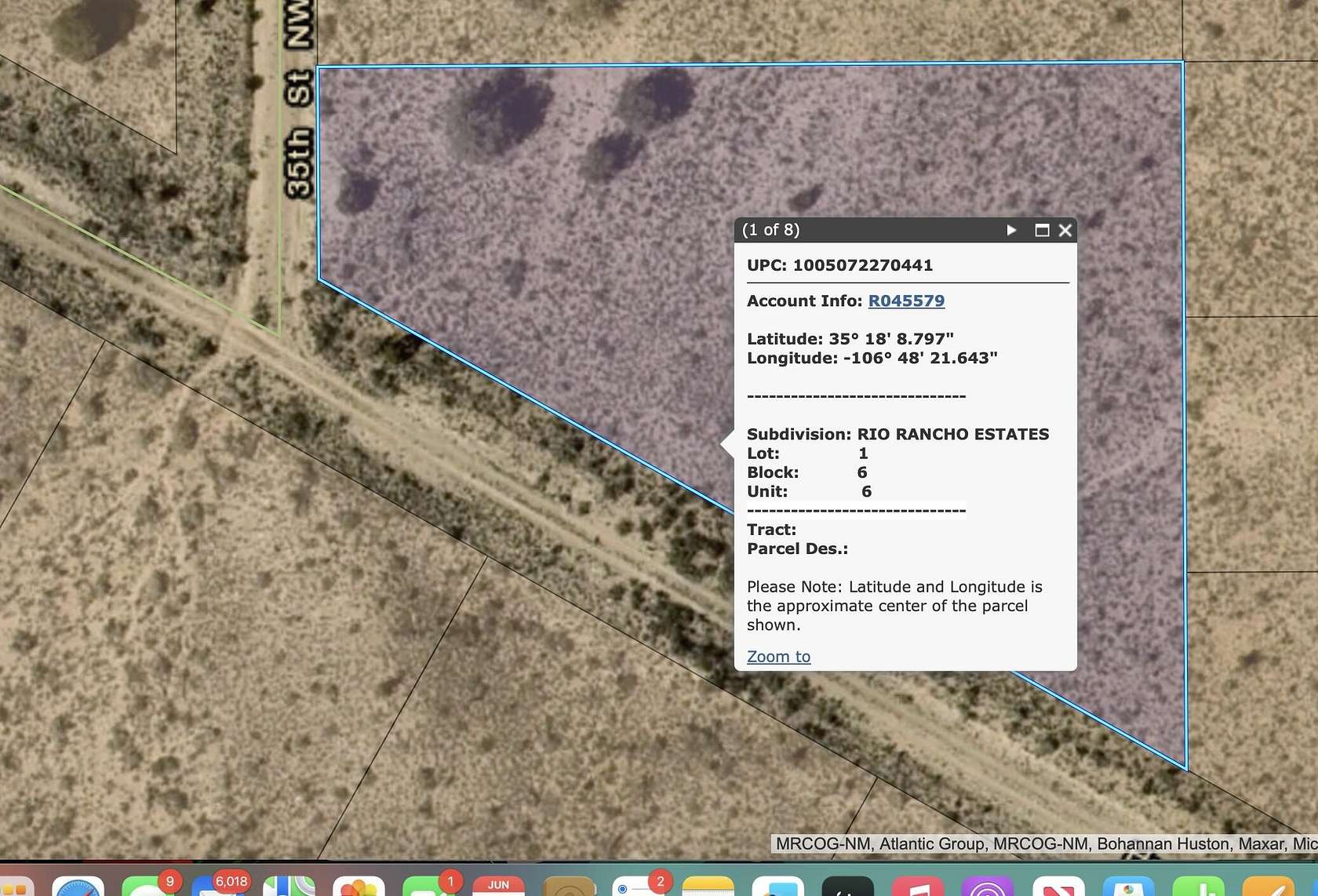 0.93 Acres of Residential Land for Sale in Rio Rancho, New Mexico