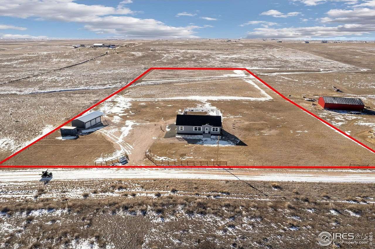 8 Acres of Residential Land with Home for Sale in Nunn, Colorado