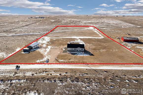 8 Acres of Residential Land with Home for Sale in Nunn, Colorado