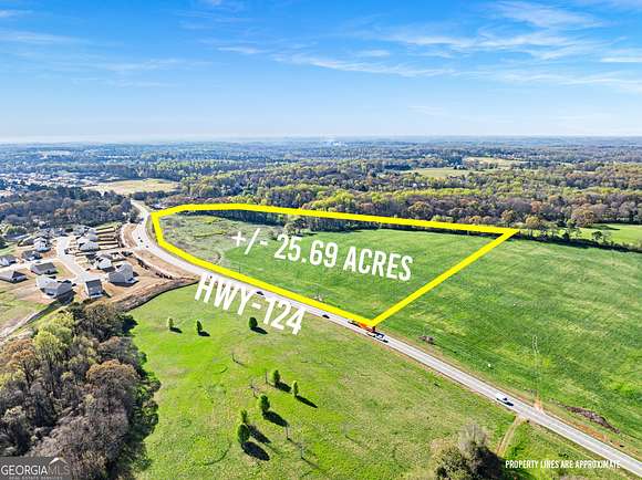 25.69 Acres of Agricultural Land for Sale in Hoschton, Georgia