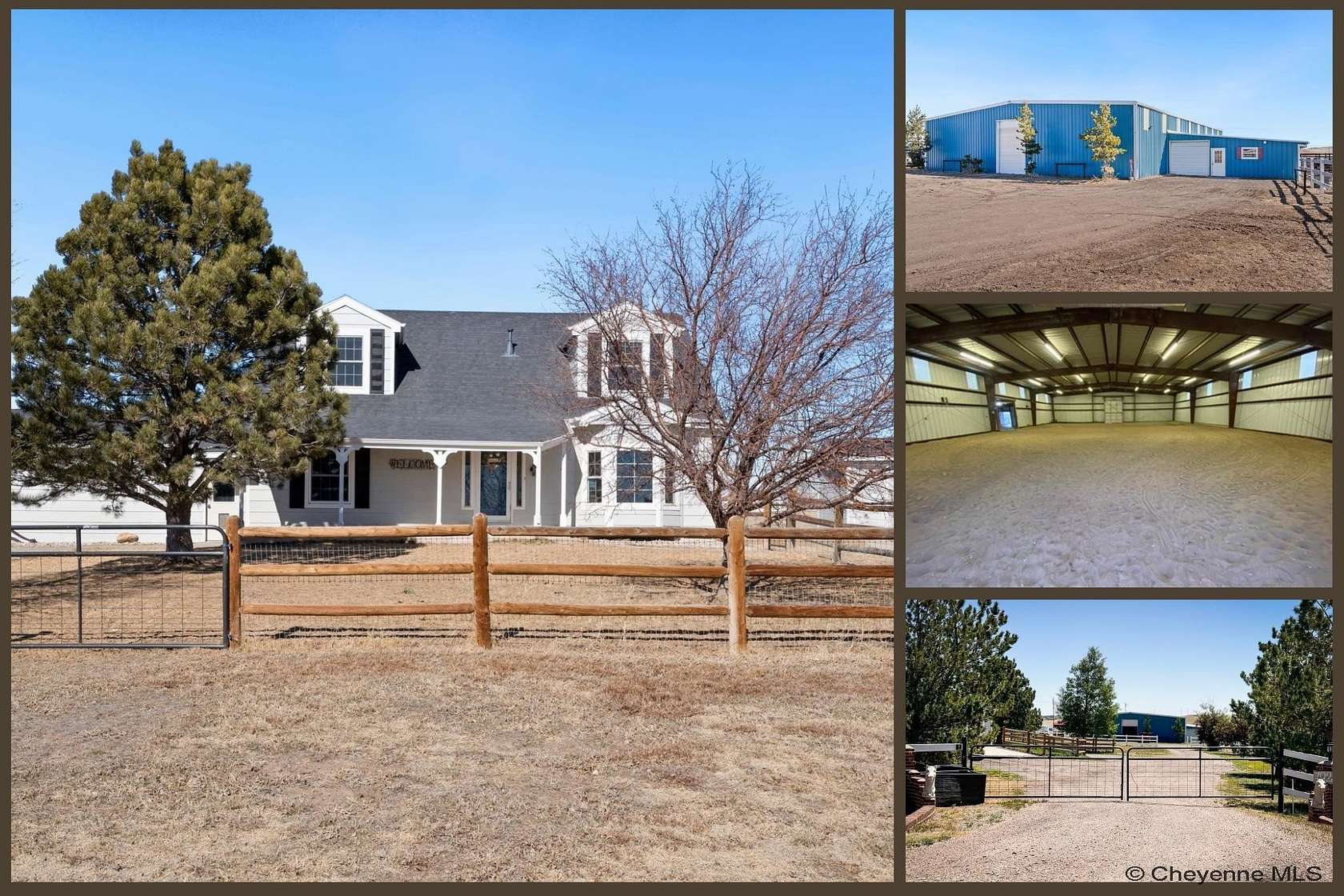 4.6 Acres of Residential Land with Home for Sale in Cheyenne, Wyoming