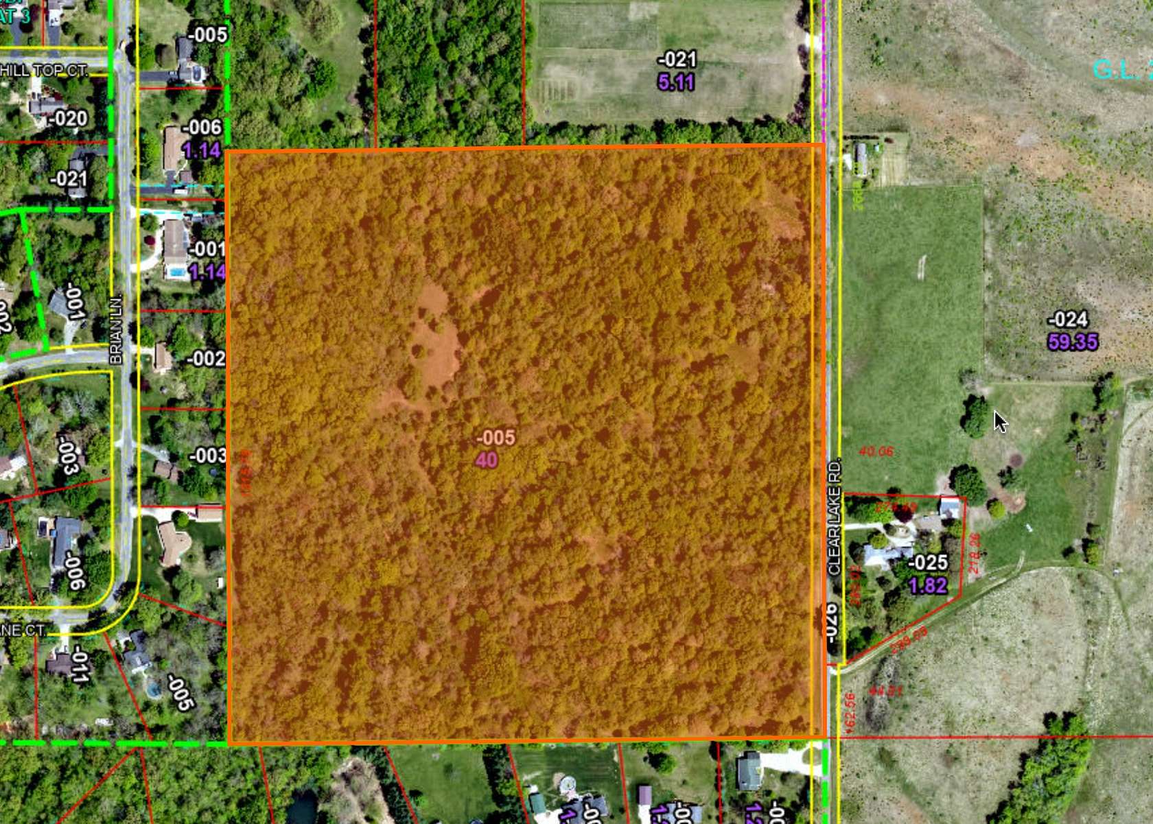 40 Acres of Recreational Land for Auction in Dawson, Illinois