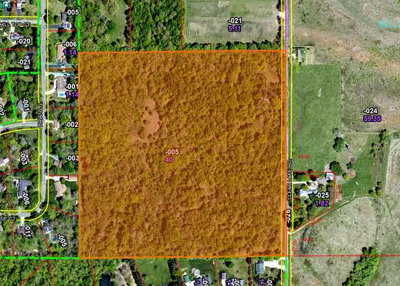 40 Acres of Recreational Land for Auction in Dawson, Illinois