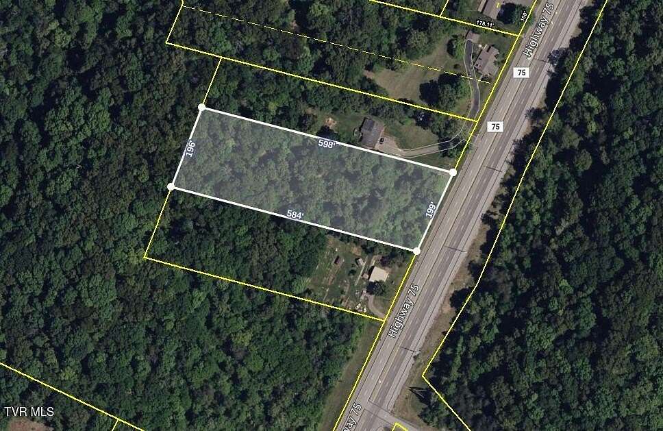 2.85 Acres of Commercial Land for Sale in Kingsport, Tennessee