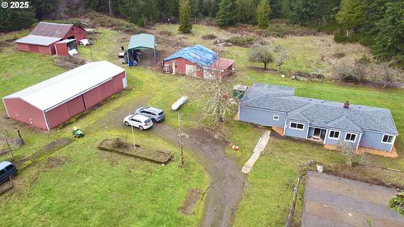 11.85 Acres of Land with Home for Sale in Colton, Oregon