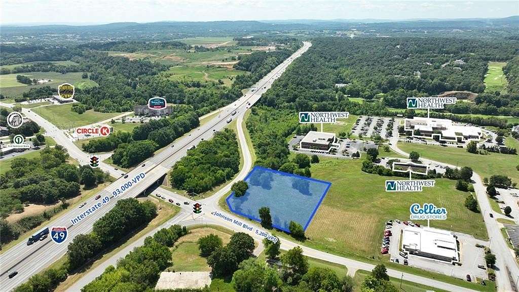 1.54 Acres of Commercial Land for Sale in Johnson, Arkansas