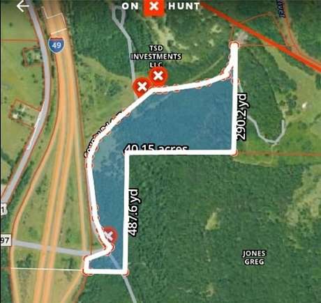 40.15 Acres of Land for Sale in Sulphur Township, Arkansas