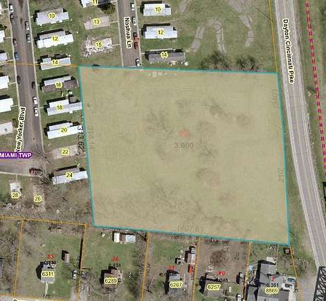 3 Acres of Commercial Land for Auction in Miamisburg, Ohio