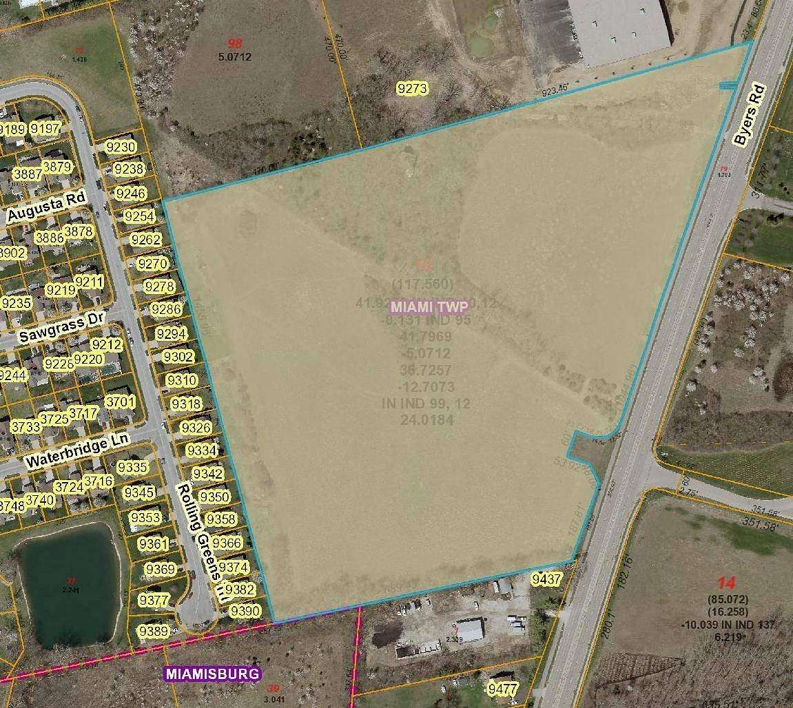 24 Acres of Commercial Land for Auction in Miamisburg, Ohio