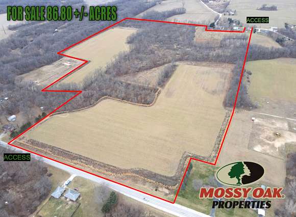 86.8 Acres of Recreational Land & Farm for Sale in Mill Creek, Indiana