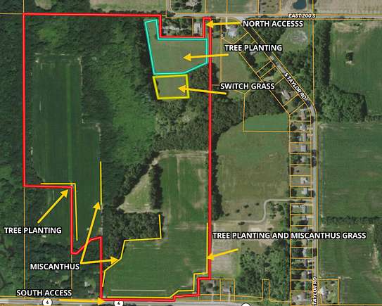 86.8 Acres of Recreational Land & Farm for Sale in Mill Creek, Indiana