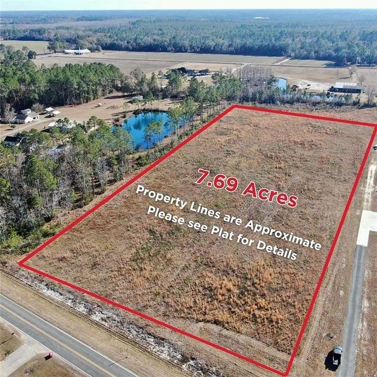 7.69 Acres of Residential Land for Sale in Blackshear, Georgia