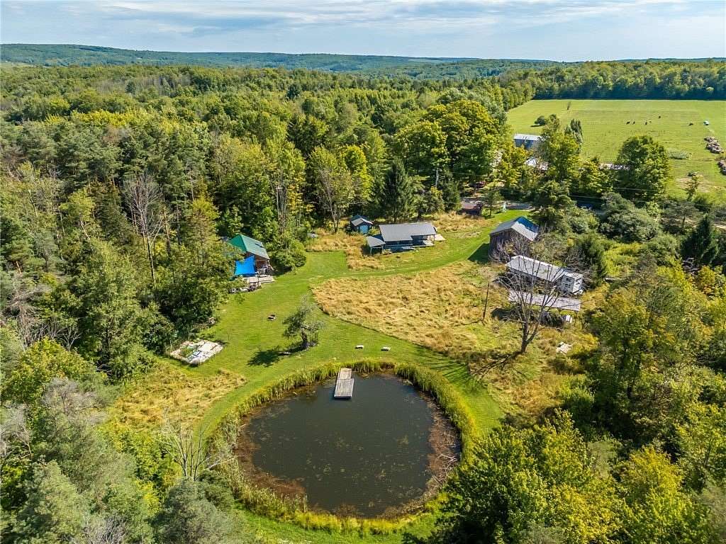 59.4 Acres of Recreational Land with Home for Sale in Fillmore, New York