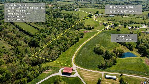 20.13 Acres of Land for Sale in Springfield, Kentucky