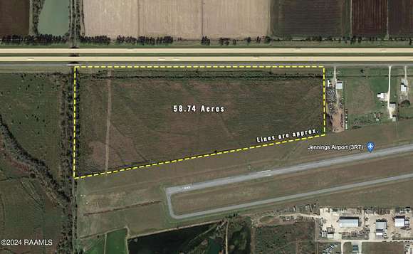 58.4 Acres of Land for Sale in Jennings, Louisiana