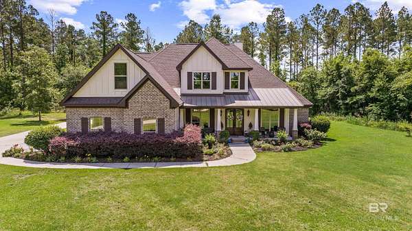 10.5 Acres of Recreational Land with Home for Sale in Bay Minette, Alabama