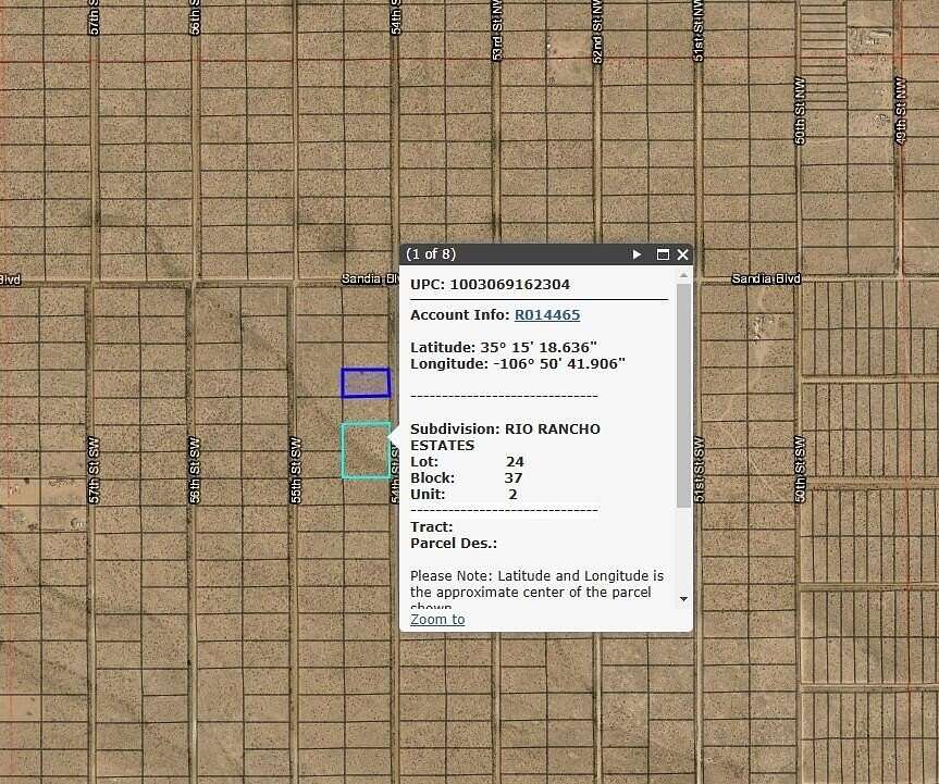 4 Acres of Land for Sale in Rio Rancho, New Mexico