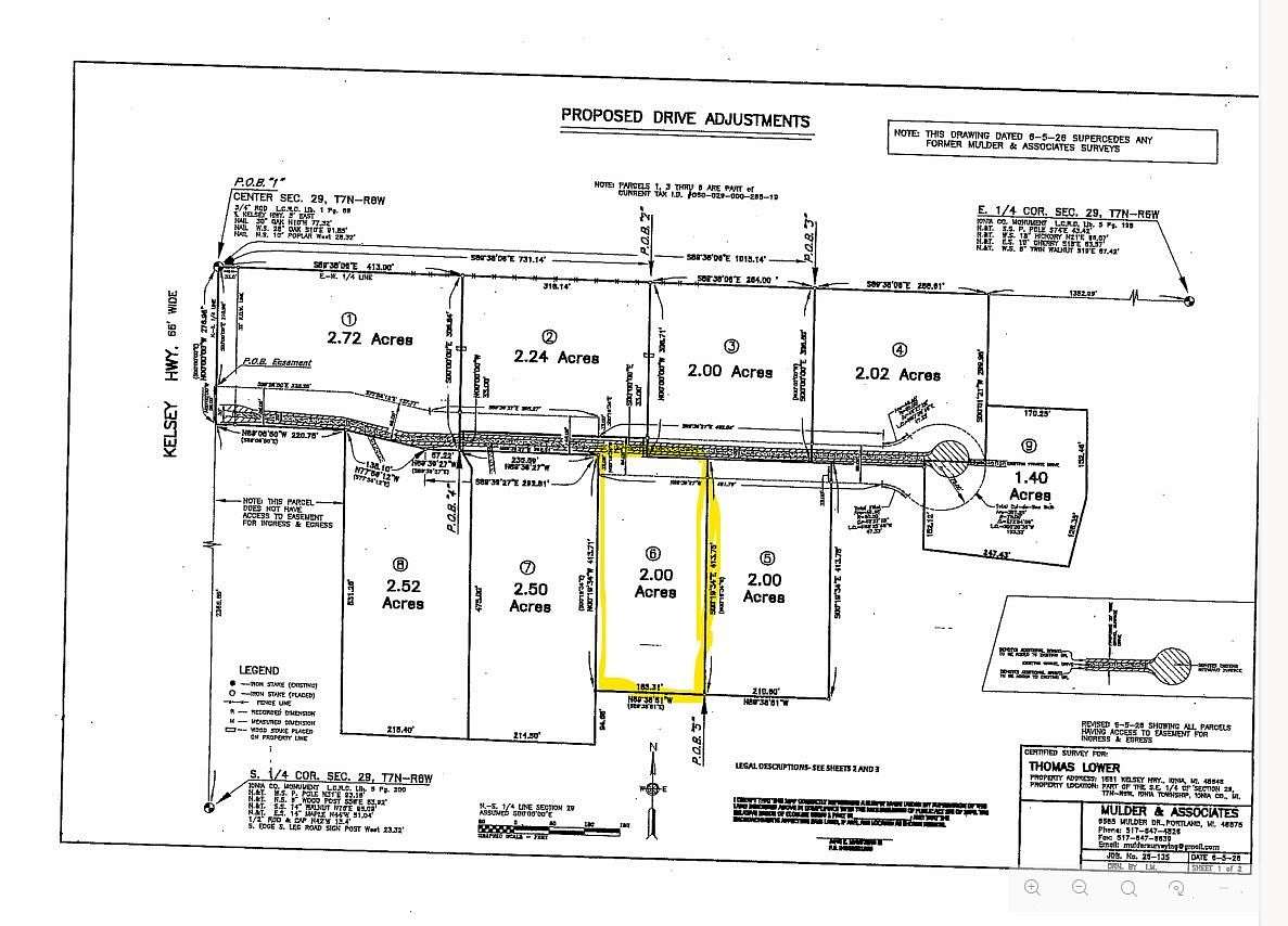 2 Acres of Residential Land for Sale in Ionia, Michigan