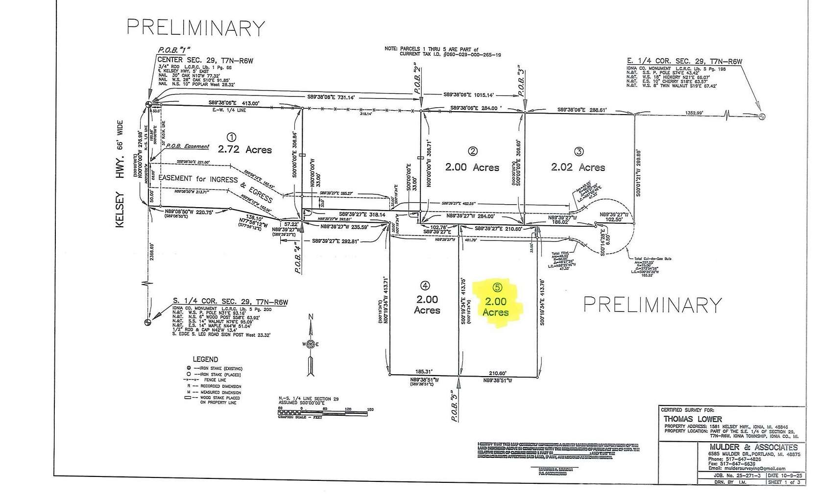 2 Acres of Land for Sale in Ionia, Michigan