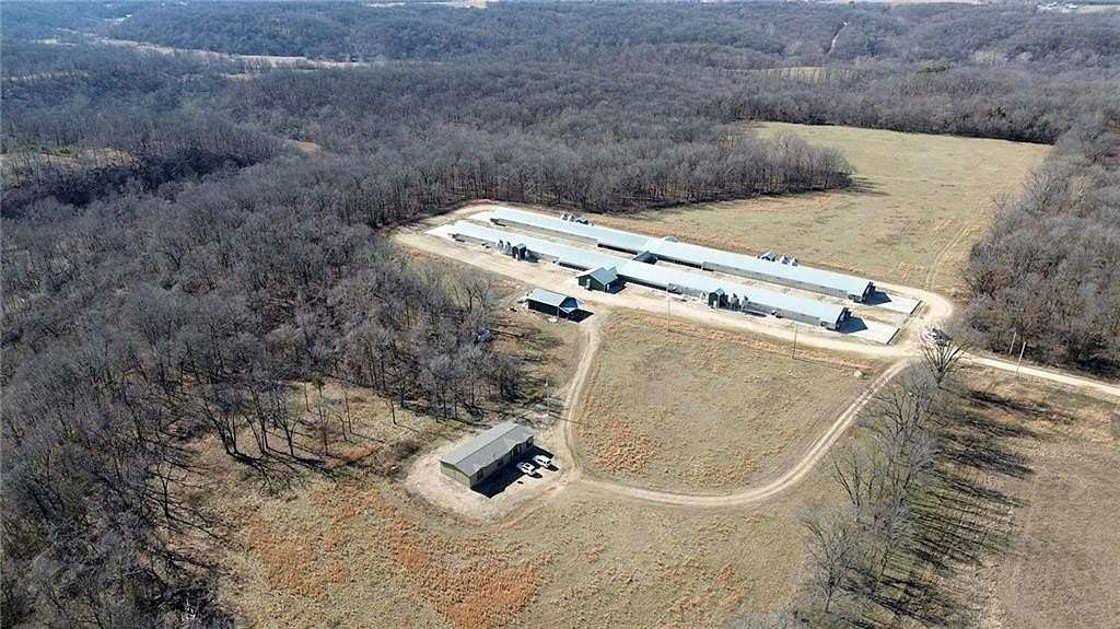 50 Acres of Agricultural Land with Home for Sale in Colcord, Oklahoma