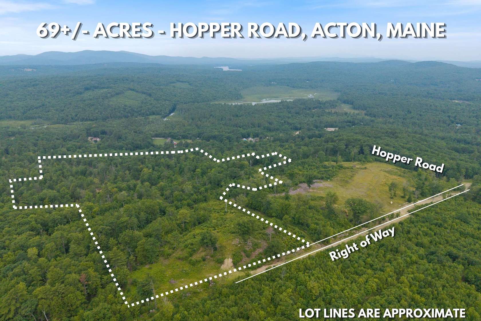 69 Acres of Recreational & Residential Land for Sale in Acton, Maine