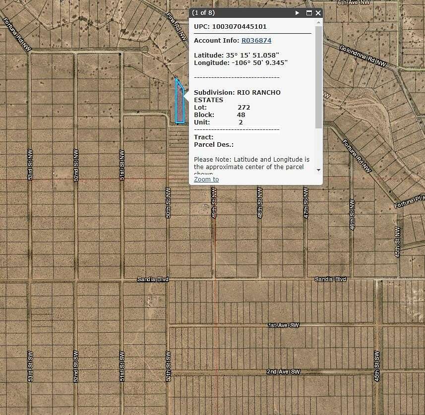 1.1 Acres of Land for Sale in Rio Rancho, New Mexico