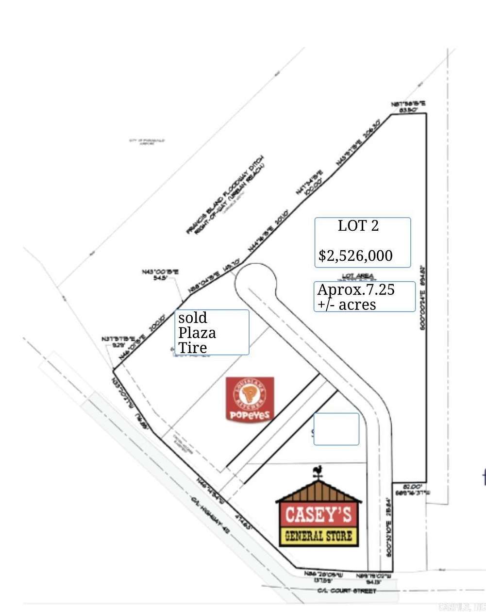 7.25 Acres of Commercial Land for Sale in Paragould, Arkansas