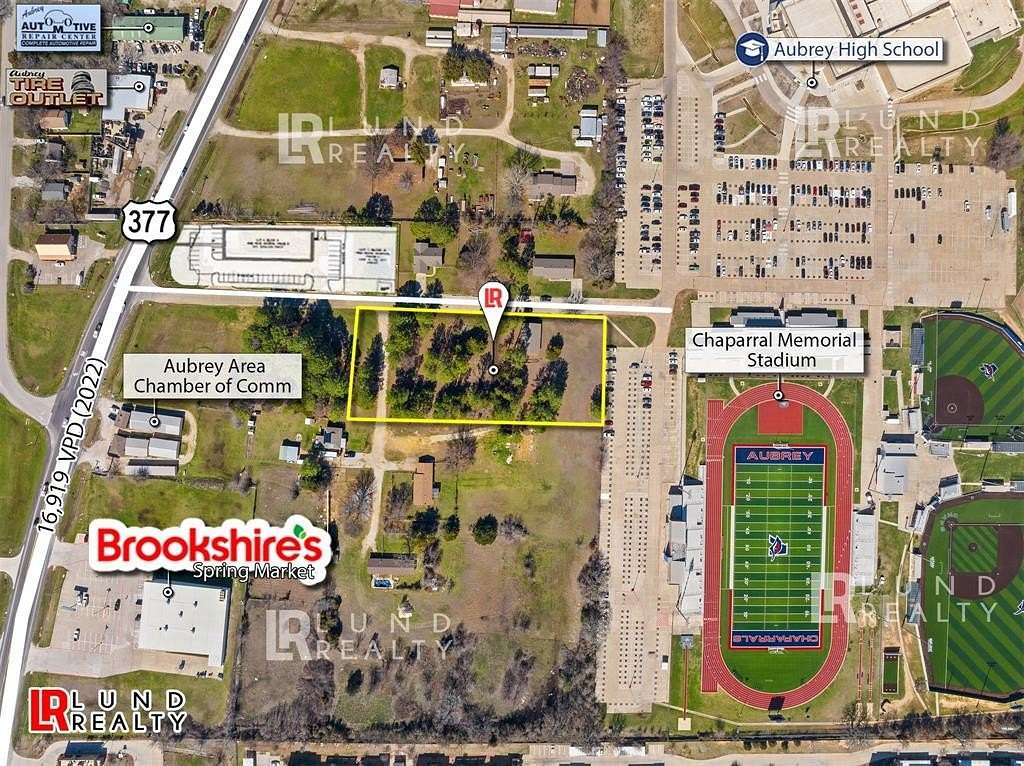 0.65 Acres of Commercial Land for Sale in Aubrey, Texas