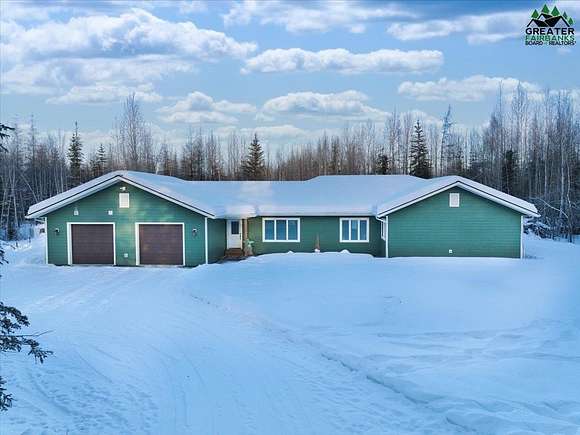 4.5 Acres of Residential Land with Home for Sale in North Pole, Alaska