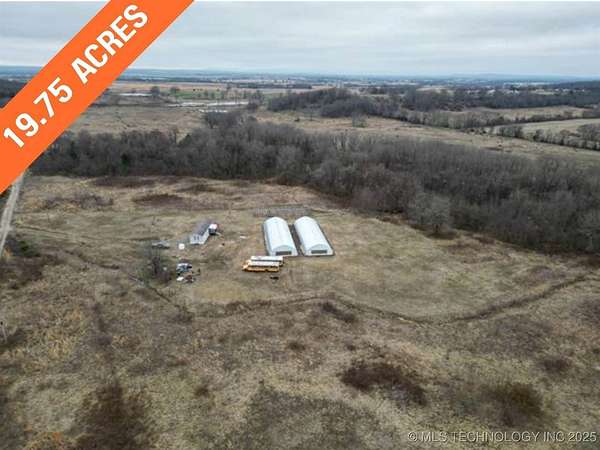 19.7 Acres of Land with Home for Sale in Keota, Oklahoma
