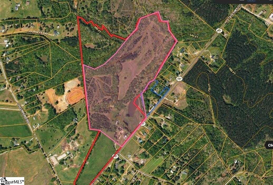 63.6 Acres of Land for Sale in Gray Court, South Carolina