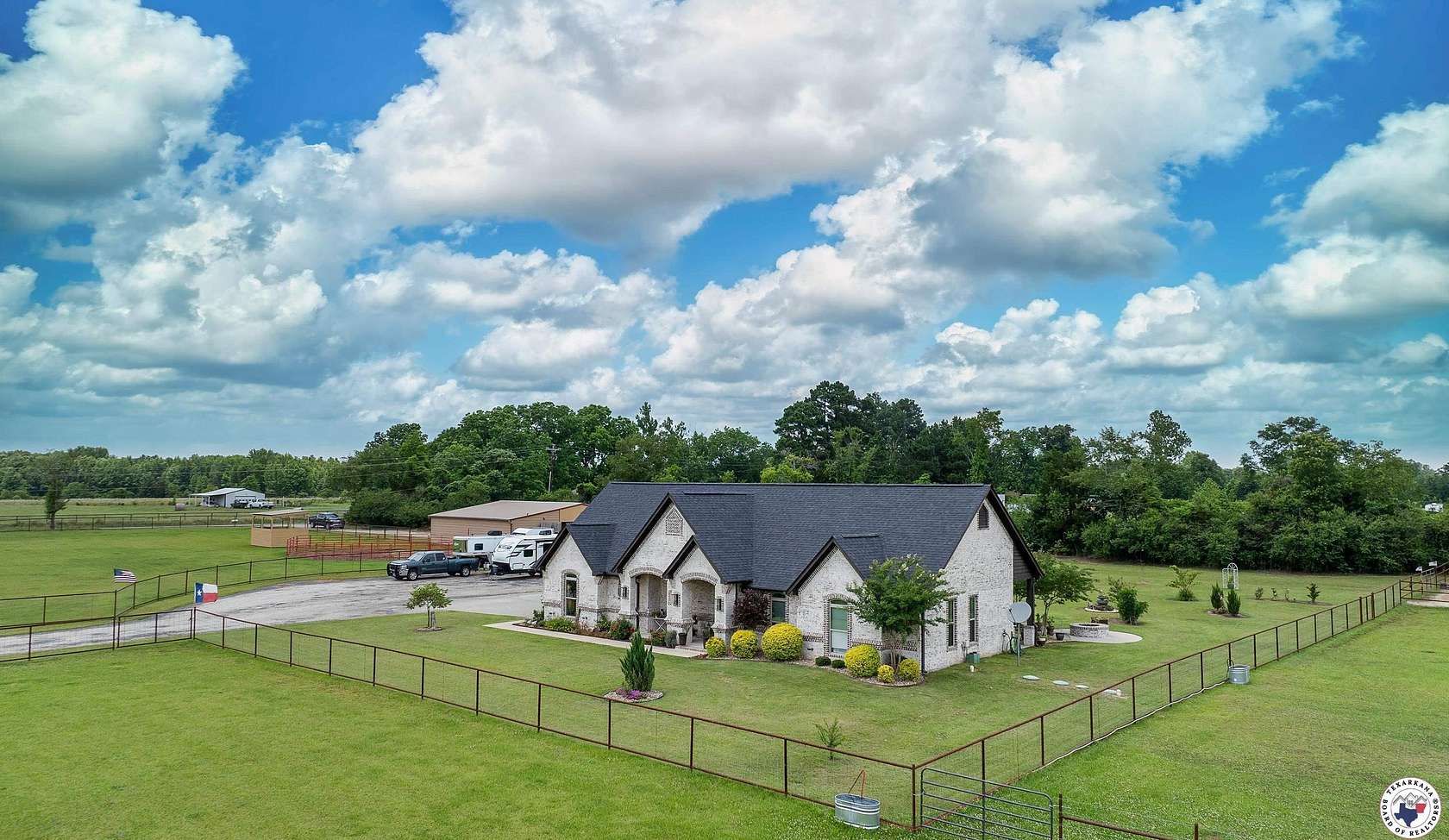 6.73 Acres of Land with Home for Sale in Avery, Texas