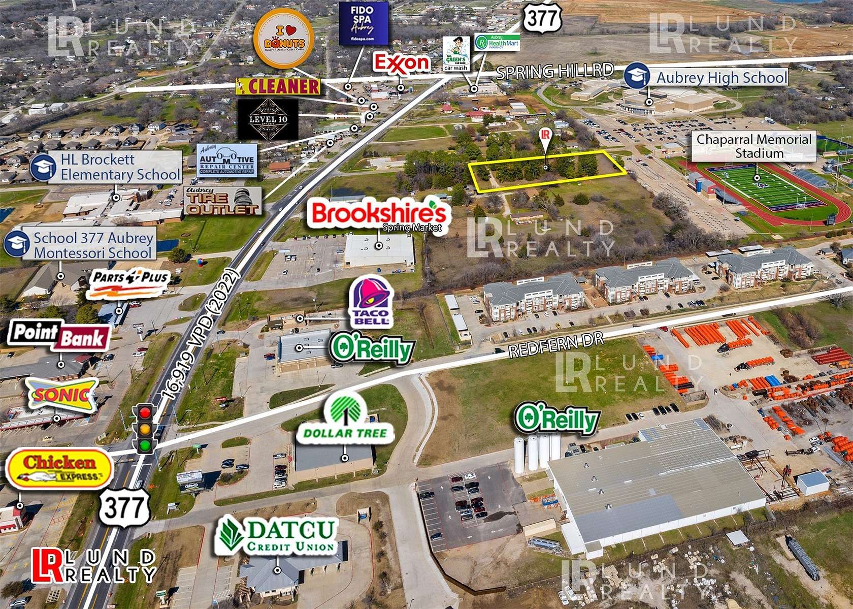 1.6 Acres of Mixed-Use Land for Sale in Aubrey, Texas