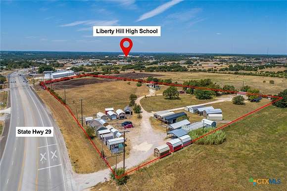 5.56 Acres of Commercial Land for Lease in Liberty Hill, Texas