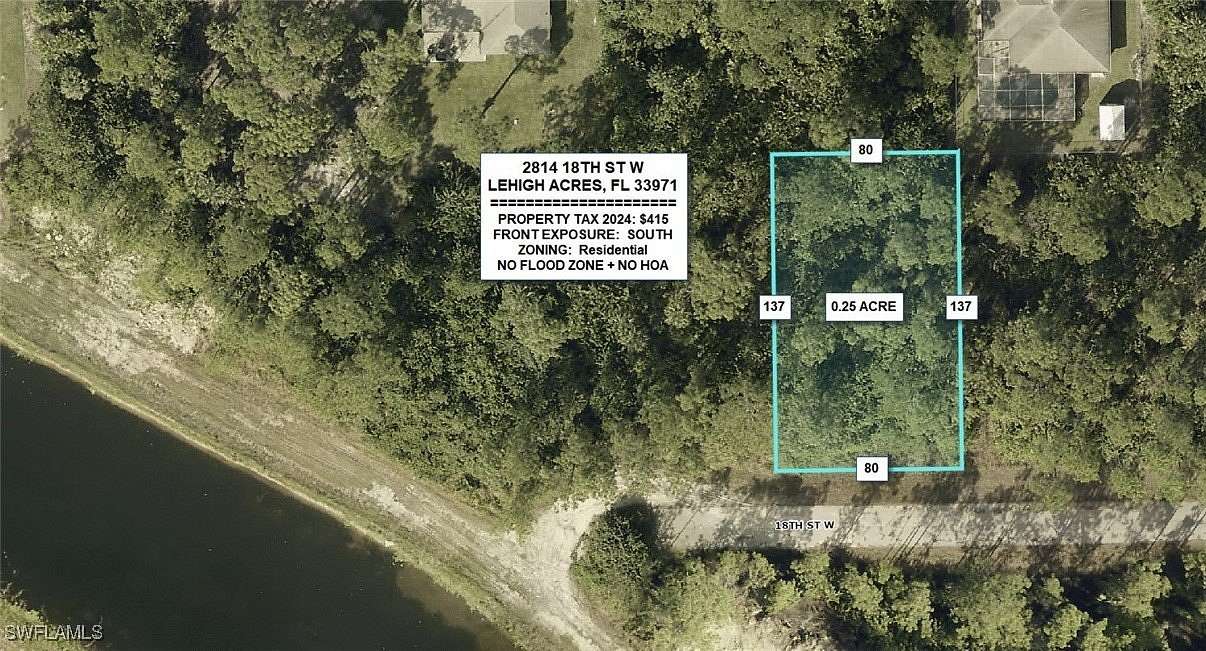 0.25 Acres of Residential Land for Sale in Lehigh Acres, Florida