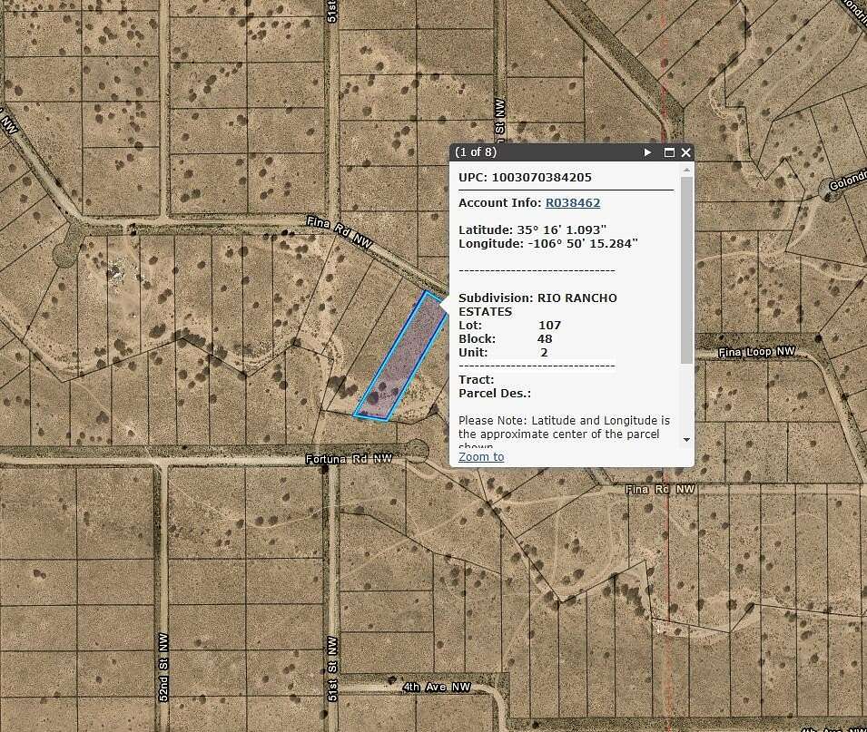 1.1 Acres of Land for Sale in Rio Rancho, New Mexico