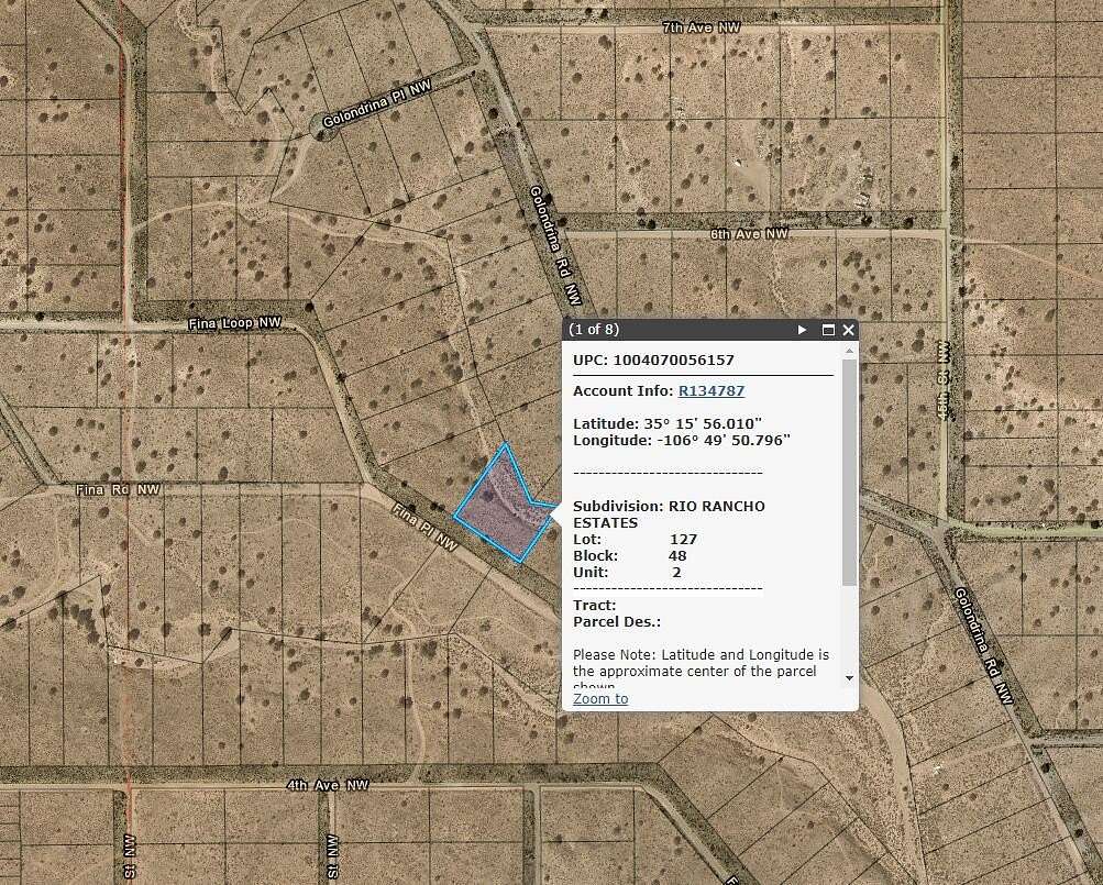 1.1 Acres of Land for Sale in Rio Rancho, New Mexico