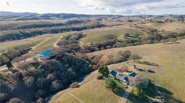 64.3 Acres of Agricultural Land with Home for Sale in Paso Robles, California