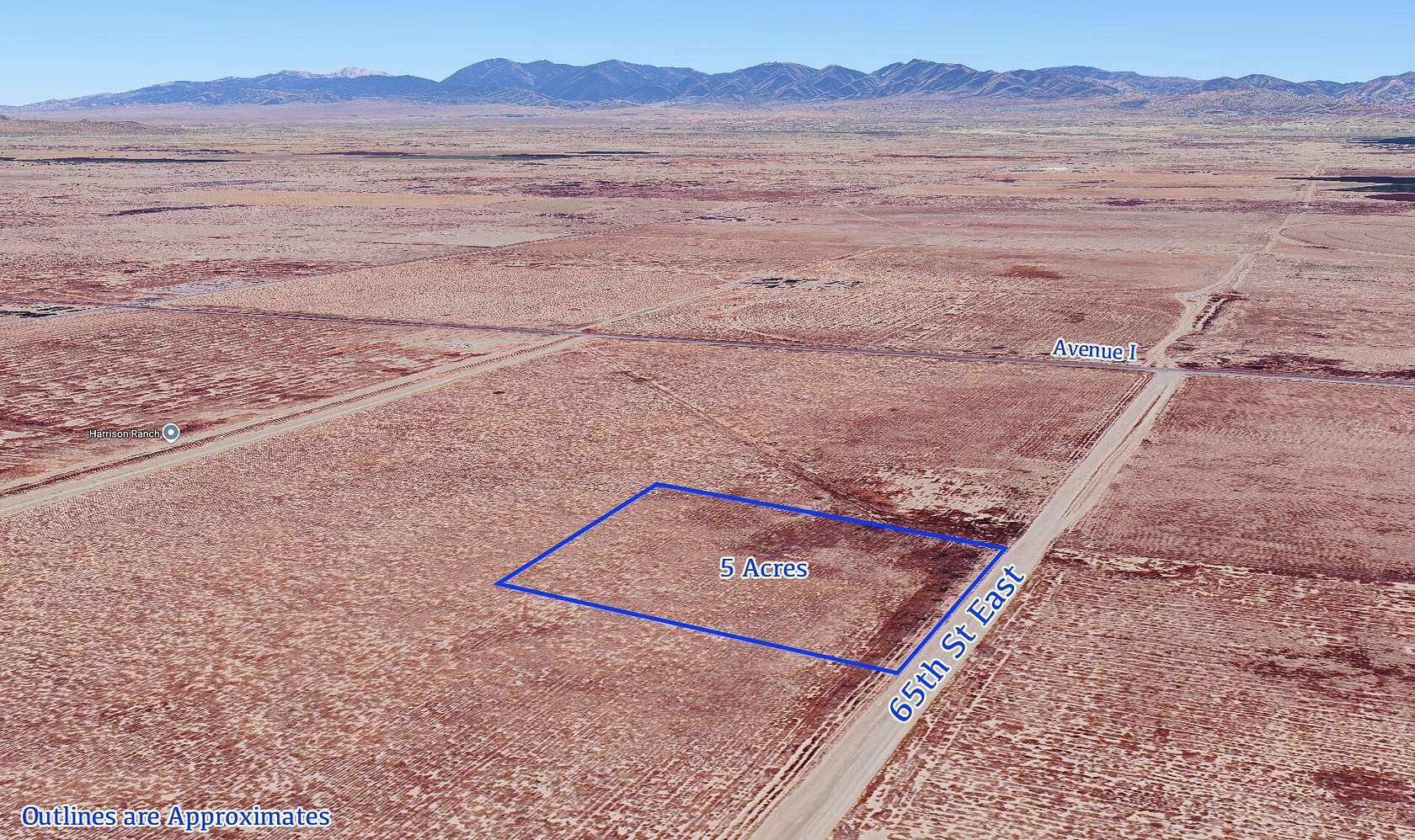 5 Acres of Land for Sale in Lancaster, California