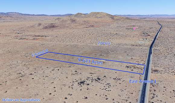9.63 Acres of Land for Sale in Lancaster, California