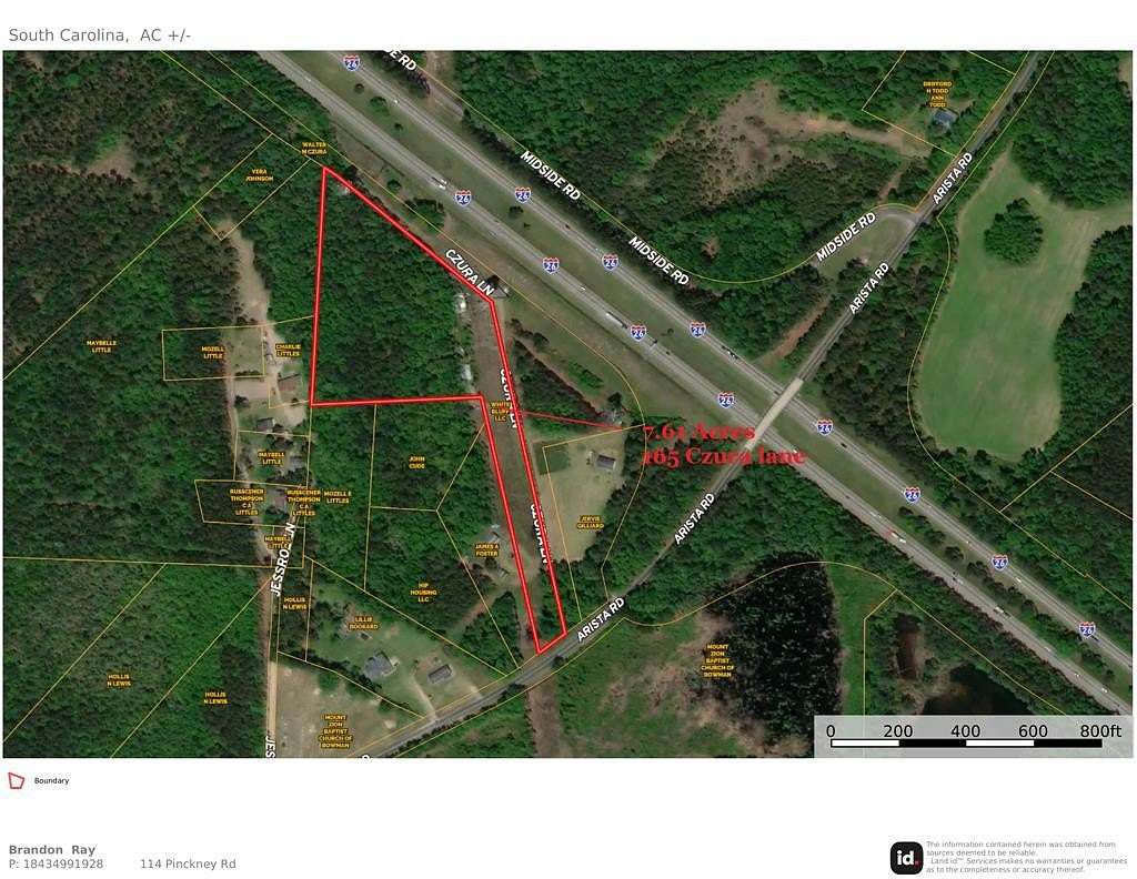 7.6 Acres of Residential Land for Sale in Bowman, South Carolina