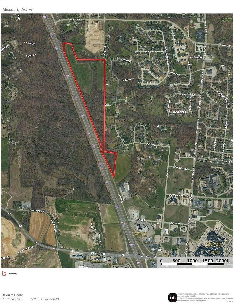 43.5 Acres of Land for Sale in Cape Girardeau, Missouri
