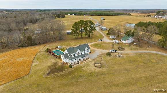 75.6 Acres of Land with Home for Auction in Jetersville, Virginia